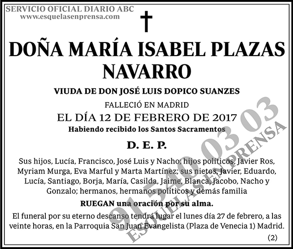 María Isabel Plazas Navarro